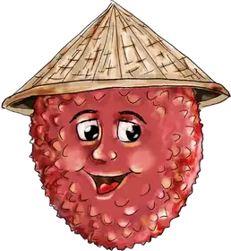 Li Lychee, an original Pauli Broccoli character